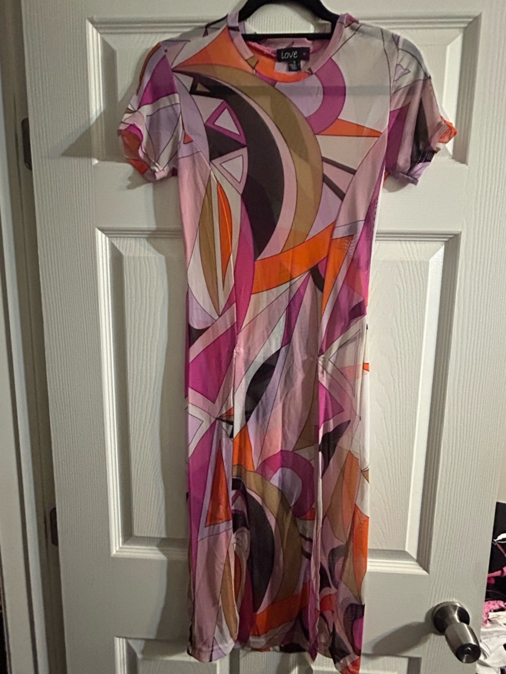 Pucci style Abstract Mesh MIDI Top